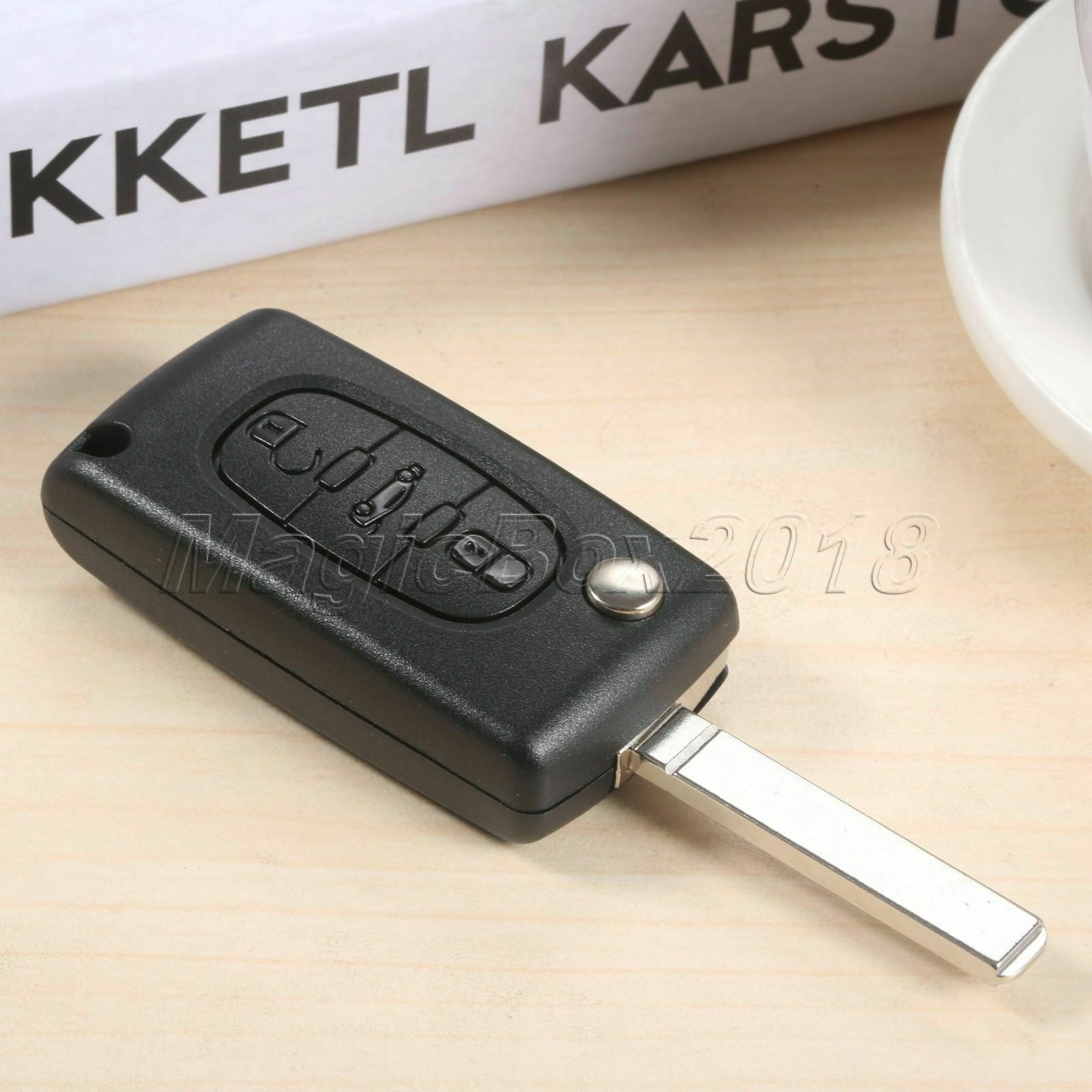 1X Remote Key Fob D46 PCF7941 3BTN VA2 Uncut Blade Fit For Car CITROEN C3 C4 C5