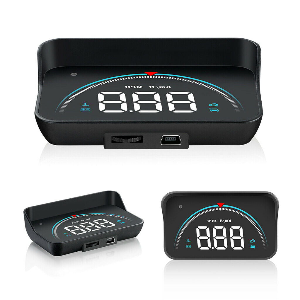 Car-Styling Auto Hud Head Up Display Speed Projector KM/H MPH 3.5x2.1x1inch