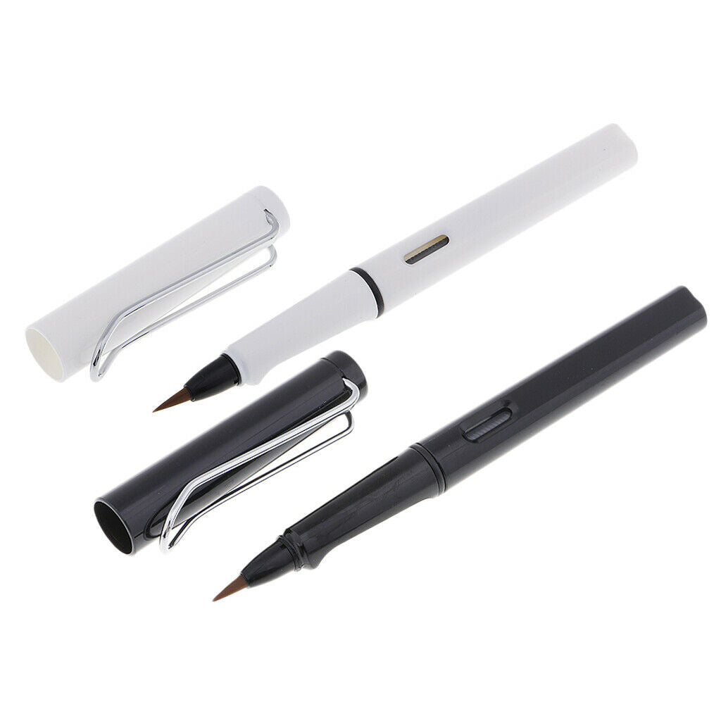 2pcs Fountain Ink Brush Pen For Sumi Calligraphy Painting Drawing Writing