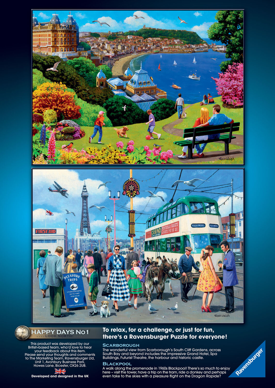 15032 Ravensburger Happy Days No 1, Look North! Jigsaw Puzzle inc 4 x 500 Pieces