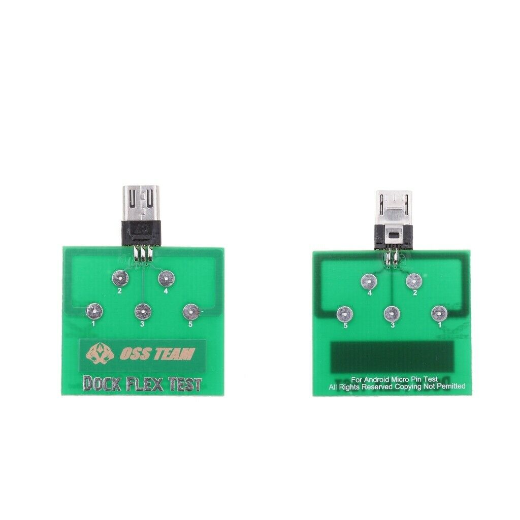 2 X Micro USB Charging/Battery Dock Flex Test Board For Android Smart Phones