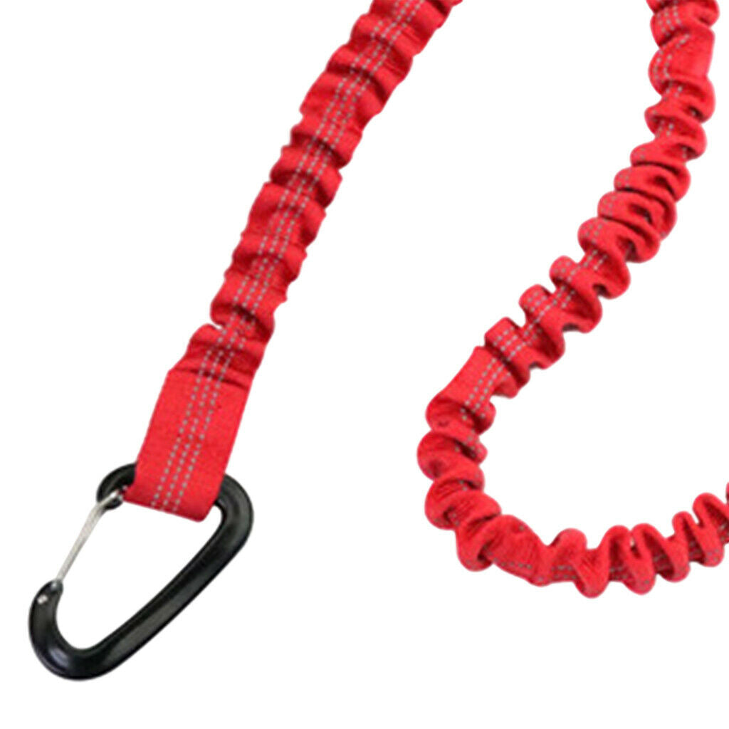 Tow Rope Bike Stretch Pull Strap Shock Absorbing Bungee Cord Red