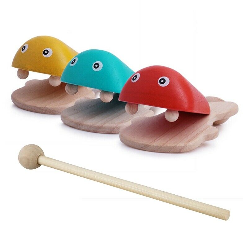 2 Pair Wood Mallets Percussion Sticks for Energy Chime, Xylophone, Wood Block,G2