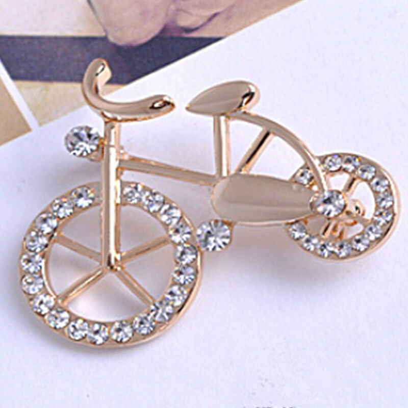 Women's Brooch Pin Fashion Bike Buckle Bicycle Pectoral Flower Brooches Pi.l8