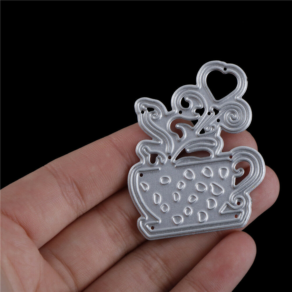 Cup of Flower Metal Cut Dies Stencils For DIY Scrapbook DIY Album CardsDe.l8