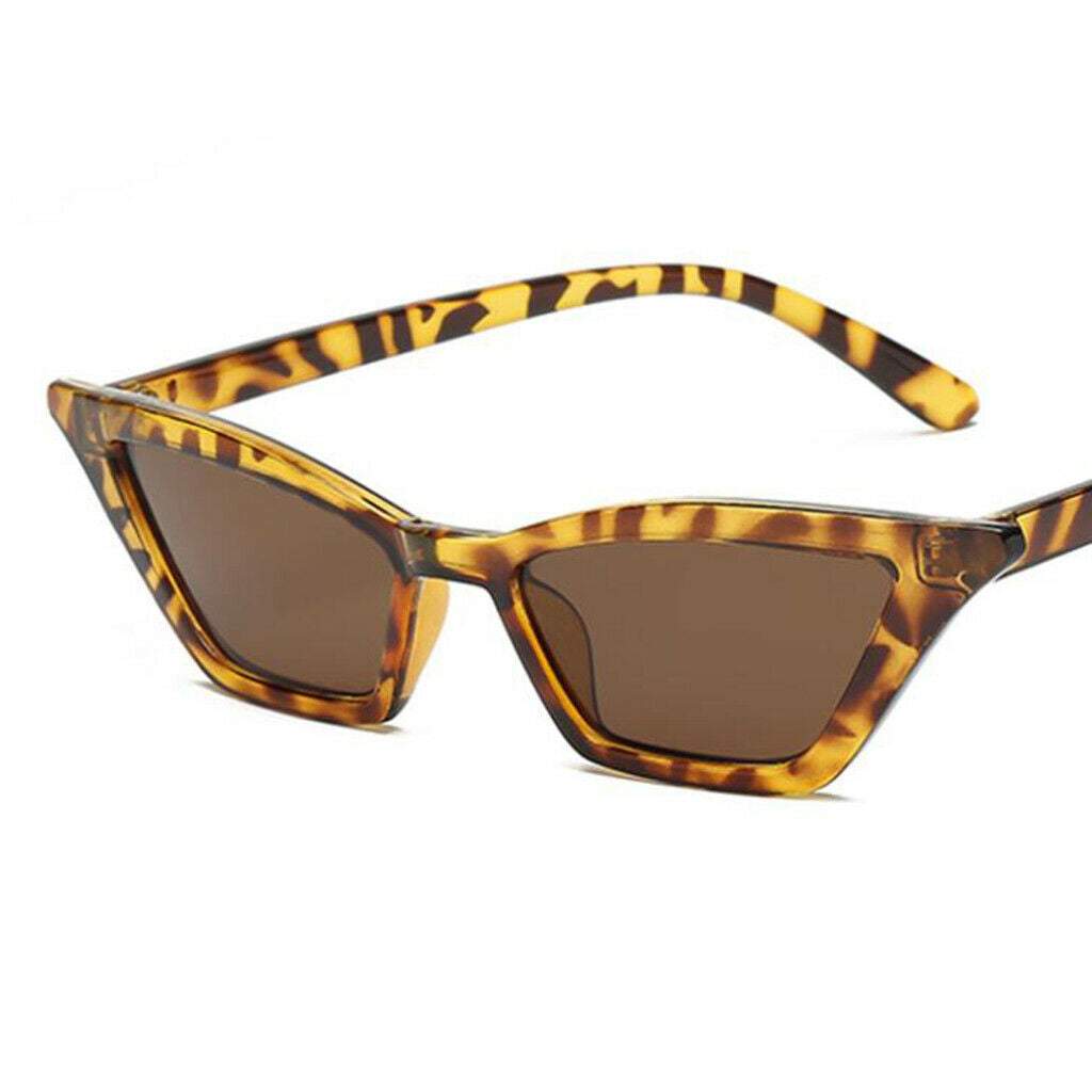 2 Pcs Women Fashion Cateye Sunglasses Plastic Frame UV400 Eyewear Glasses