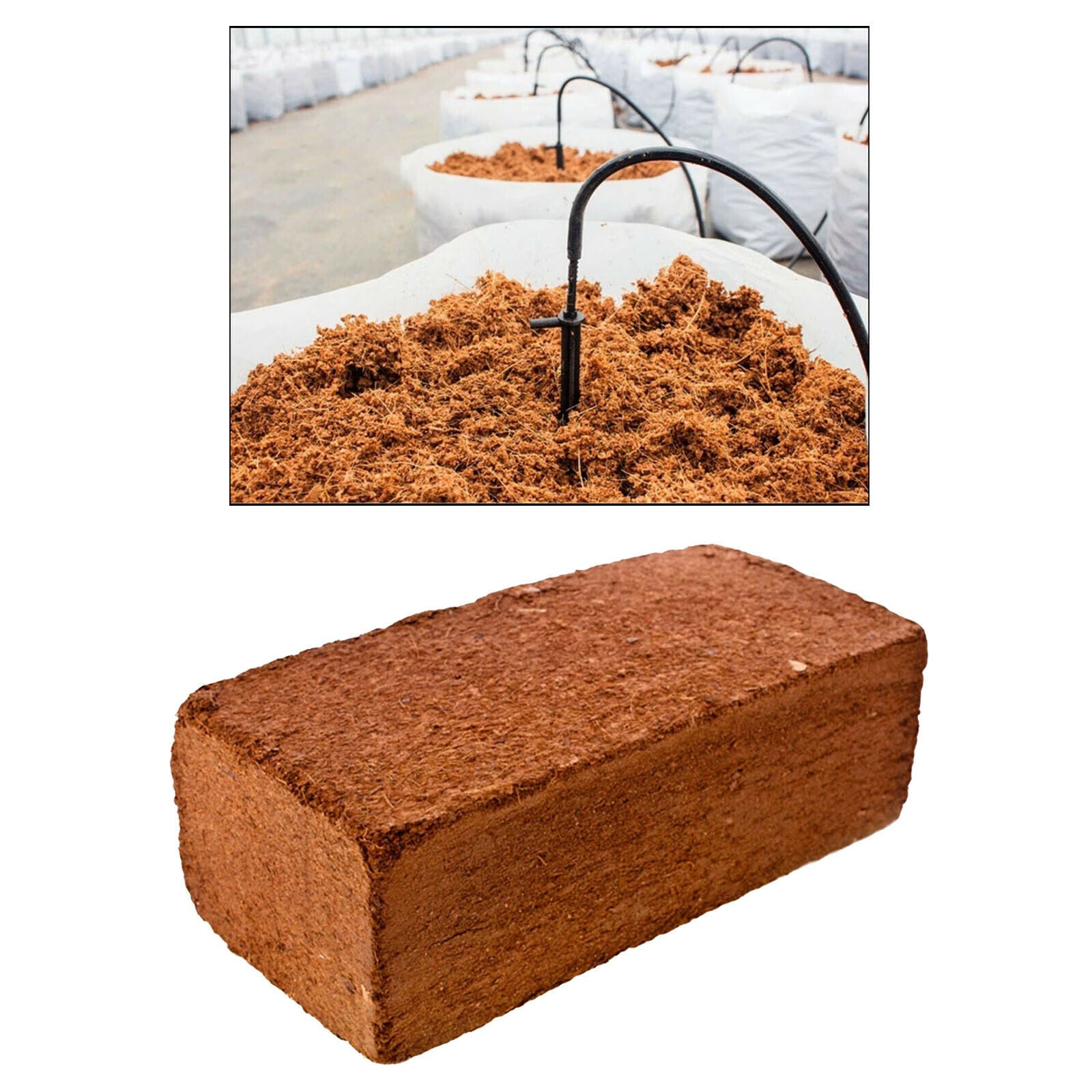 Organic 650g Planting Coco Nutrient Soil Coconut Coir Bricks Expandable