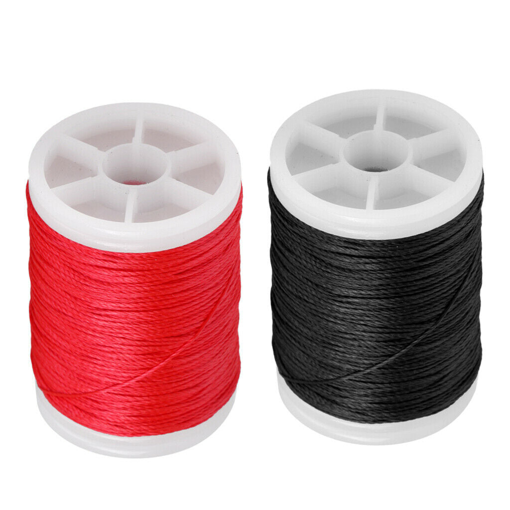 2 lot Bowstring Serving Material for Various Bow Wear-resistant Red+Black