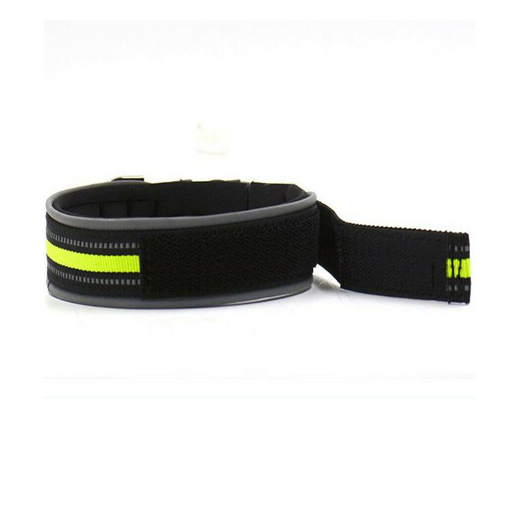 Adjustable Reflective Dog Collar Pet Safety Collar Buckle Strap Harness S