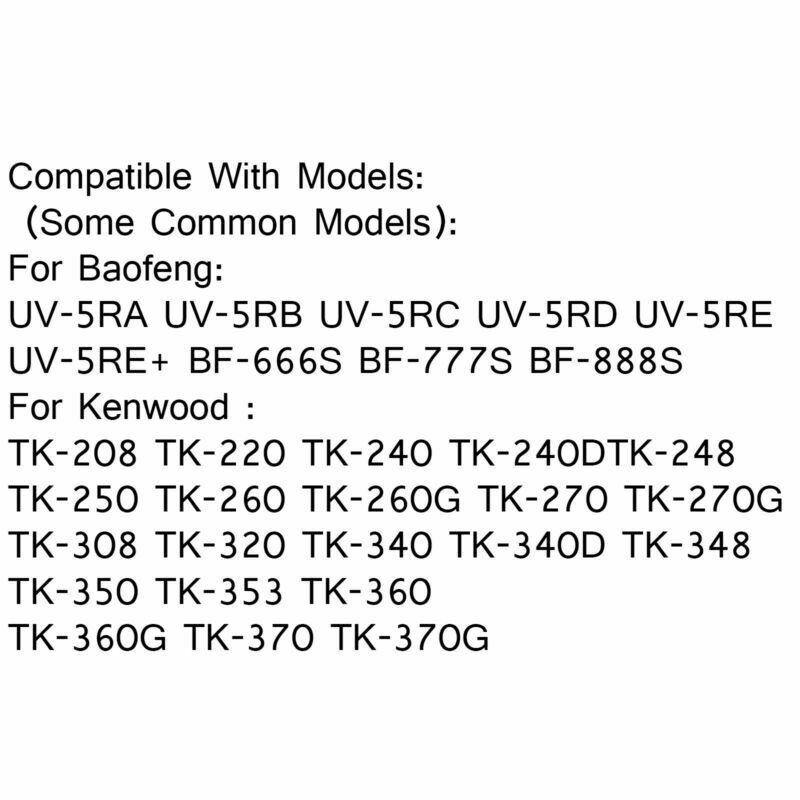 5x C2F2 Headset PTT Mic For Kenwood Puxing Wouxun Baofeng UV-5R 2-Way Radio  AT2