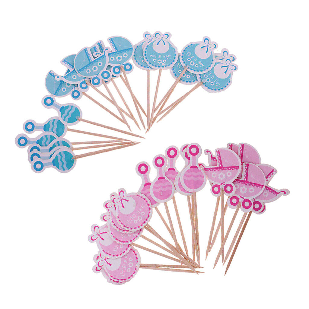 36pcs cake topper cake topper baby boy and girl baptism