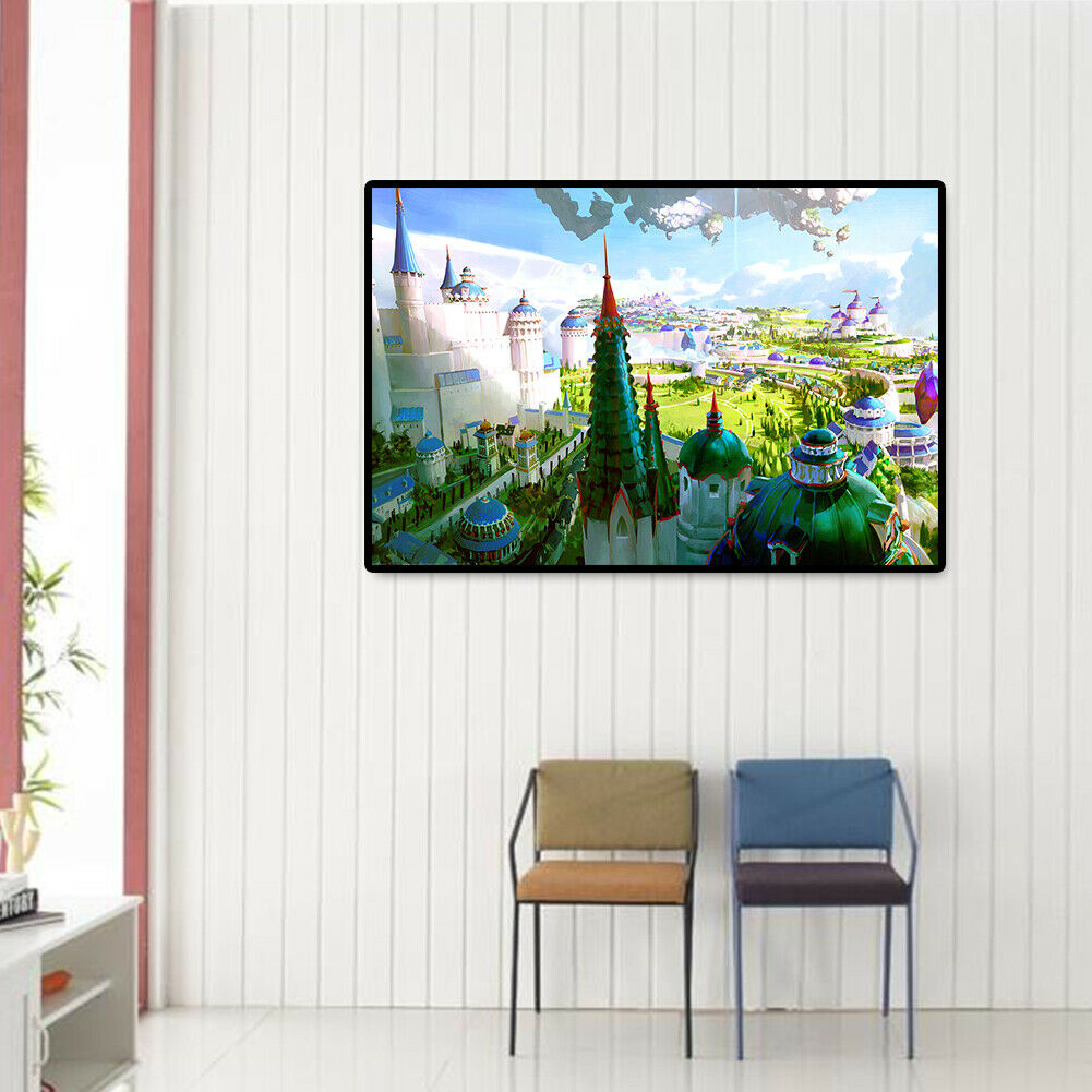 1000pcs DIY Paper Jigsaw Floating Castle Puzzle Assembling Picture Decor @