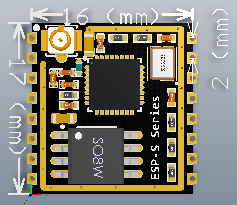 1pcs ESP8266 ESP-07S industrial-grade low-power Serial to WIFI module