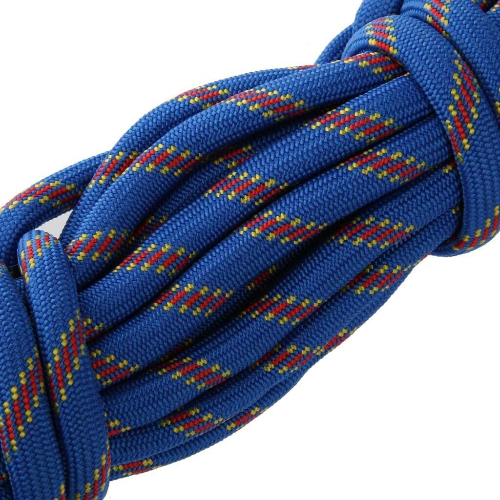 10mm 10M Outdoor Climbing Mountaineering Equipment  Rope Cord + 2