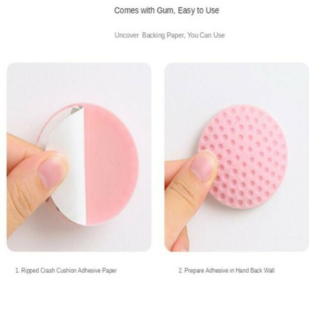 10 Pack PVC Door Konb Stopper Wall Protector Door Crash Pads Mute Home Use