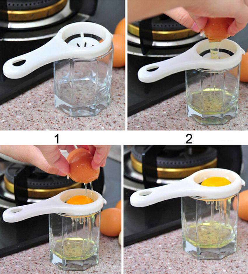 2X  Egg Seperator Separator Kitchen Cooking  Gadget Sieve Tool.l8