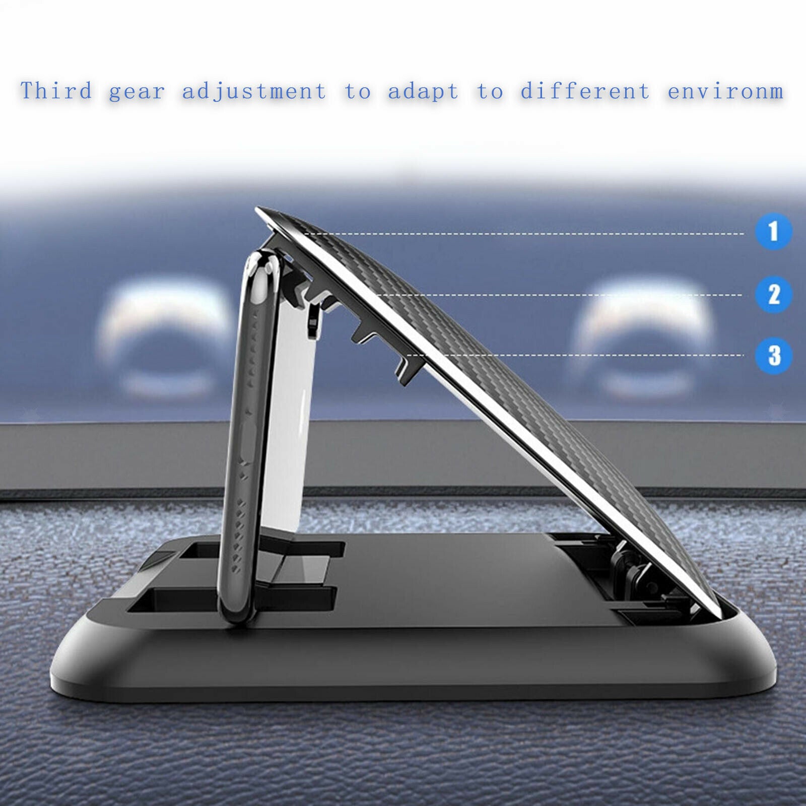 Adjustable Car Phone Holder Pad Suction Pad for Dashboards Smooth Surface