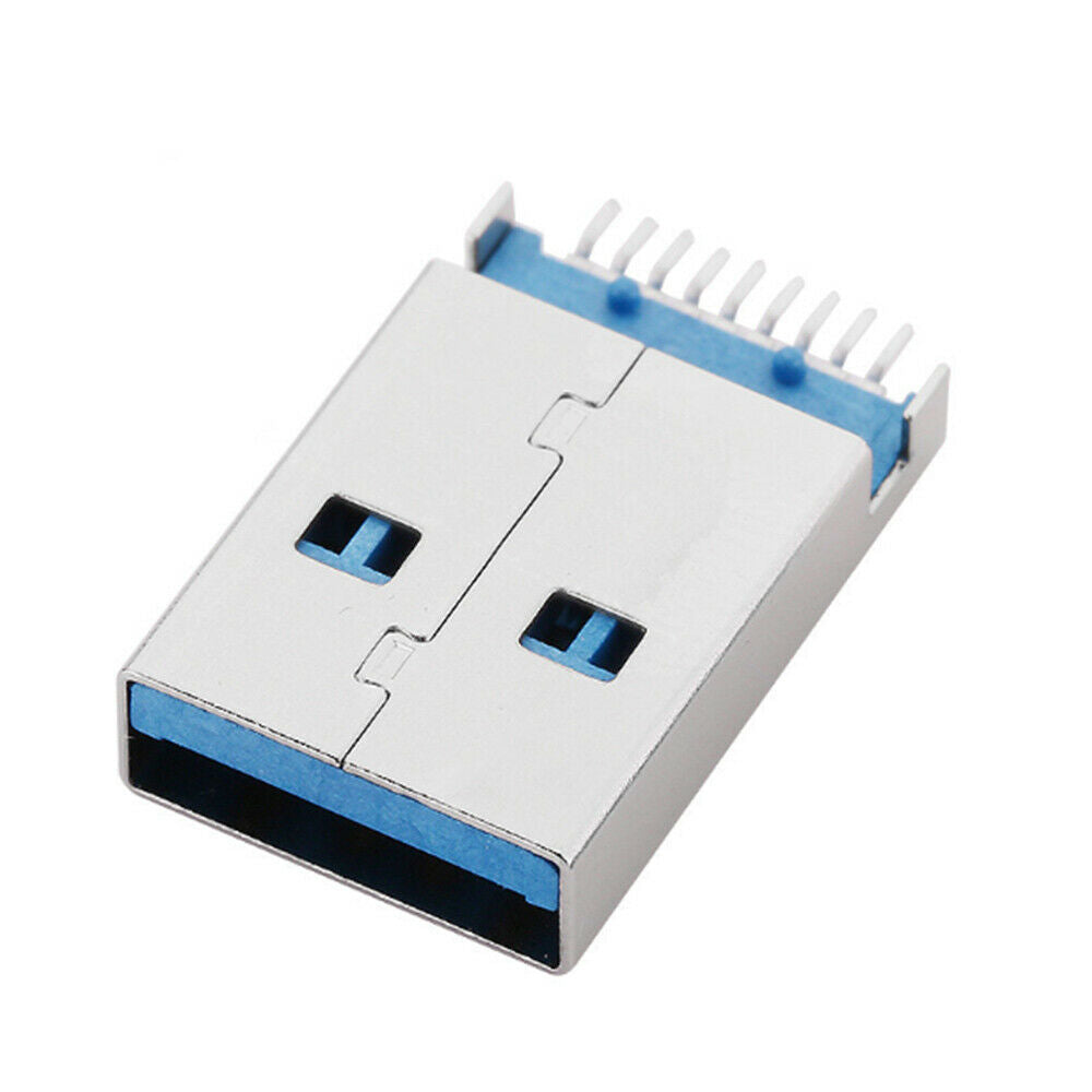 10Pcs A Type Male Plug High-speed Data Transmission Charging Socket Connector