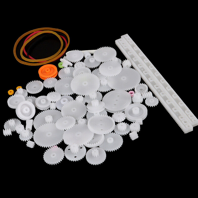 75PCS/lot Plastic Gear Rack Pulley Belt Worm Gear Single-and Double-gear HsFEH