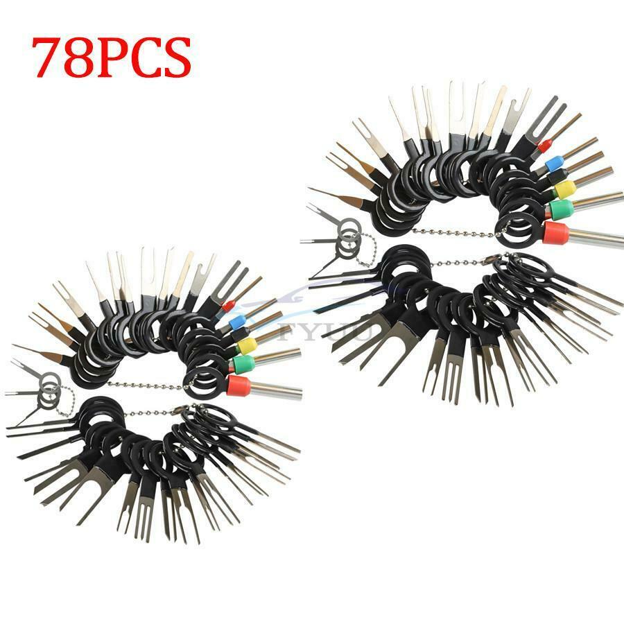 78PCS Car Wire Terminal Removal Tool Electrical Wiring Crimp Connector Pin Kit
