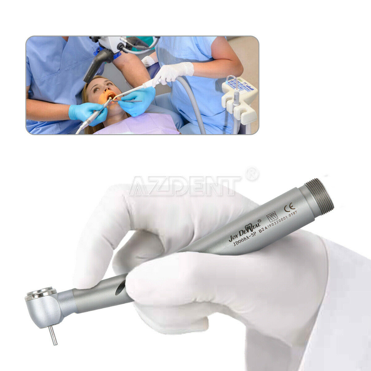 5 X Dental E-generator LED High Speed Handpiece Push Button 4 Water Spray 2H