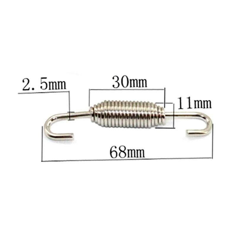 2Pcs Stainless Steel Motorcycle Exhaust System Mounting Springs .l8