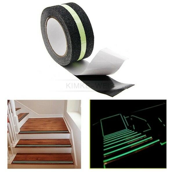 5Mx5CM Luminous Safe Anti Slip Adhesive Tape Glowing Strip For Stair Step Floor