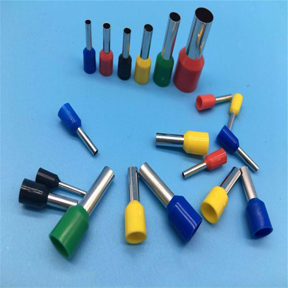 200Pcs E1510 16AWG Wire Copper Crimp Connector Insulated Pin Terminal New