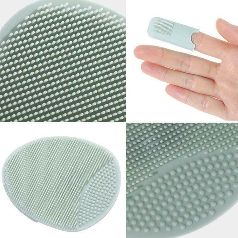 3Pcs Silicone Face Cleanser Massager Brush Manual Facial Blackhead Nose Scrubber