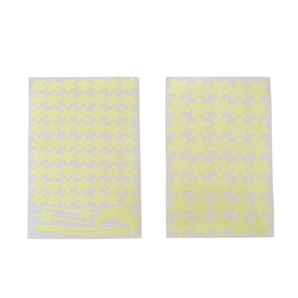 103Pcs Glow In The Dark Star Wall Stickers Star Moon Luminous Kids Room Decor