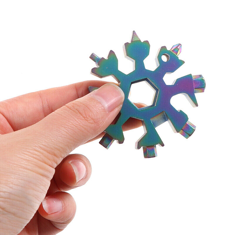 18-in-1 Snowflake Wrench Tool Card Mini Wrench Universal Set Screwdriver^P1 TL