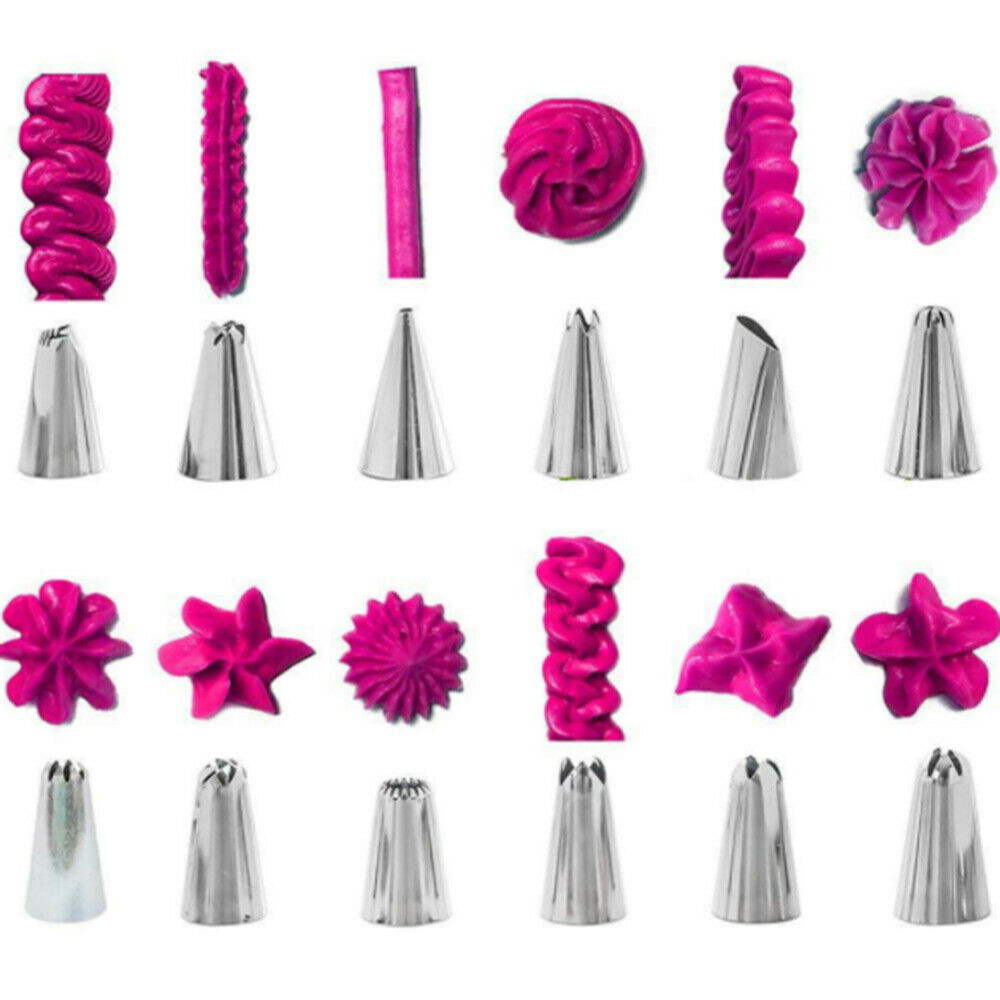 83Pcs Cake Baking Decorating Kit Set Piping Tips Pastry Icing Bag Nozzles Tool