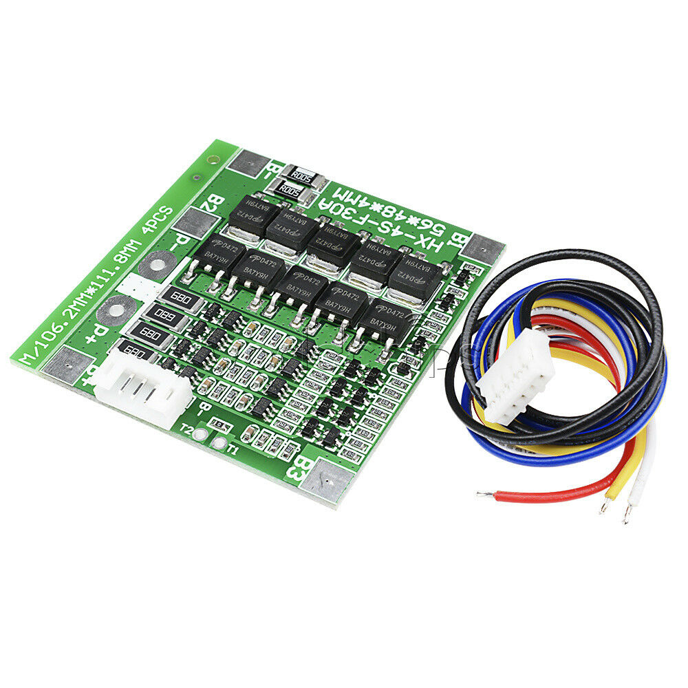 Cell Balance 4S 30A 14.8V Li-ion Lithium Battery BMS PCB Protection Board