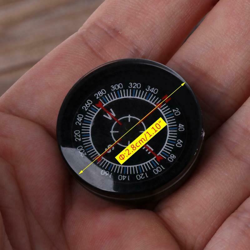 New Portable Mini Oiling Survival Button Compass Hiking Camping Practical Guider