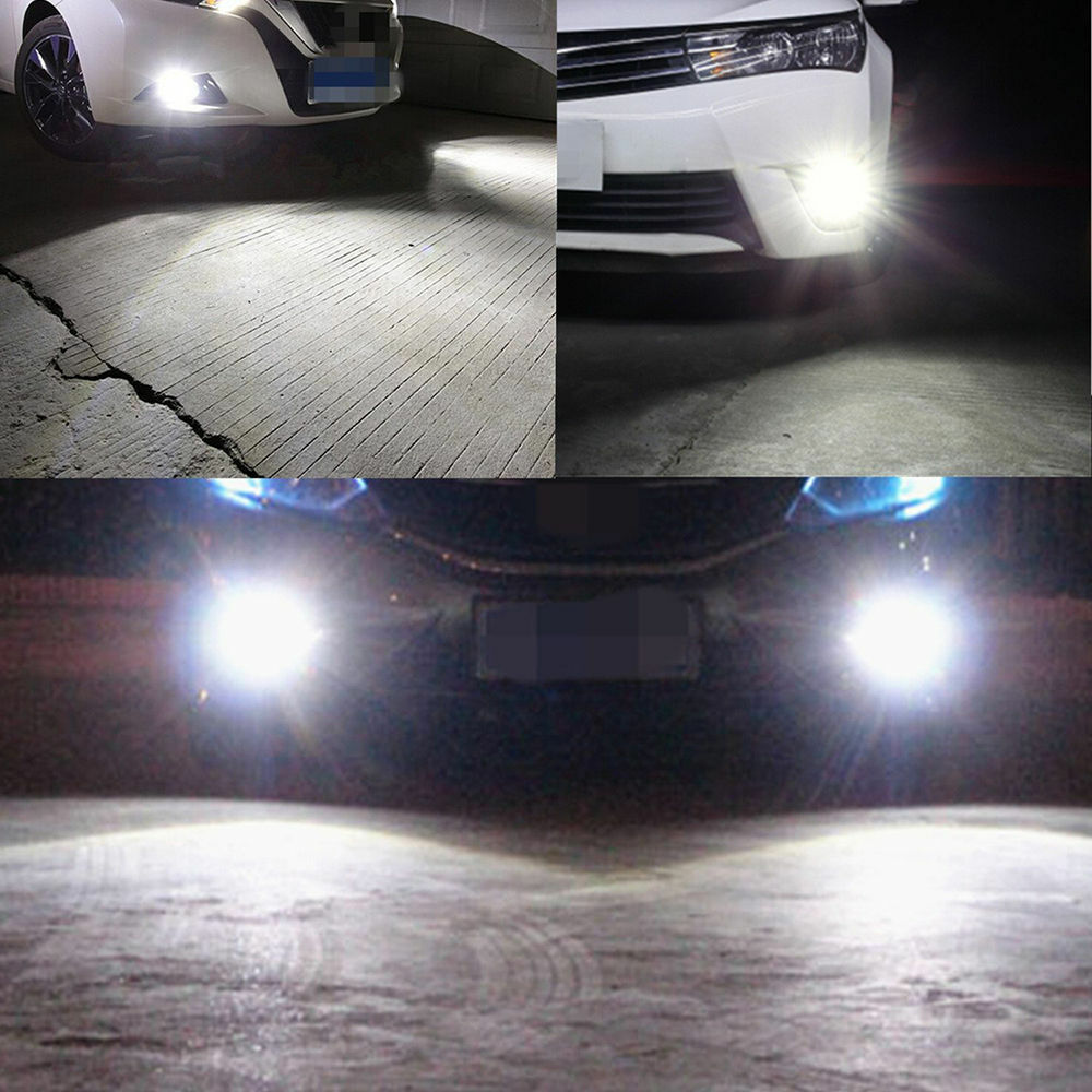 1pair ,DRL daytime running lights 50W White Fog Lights Bulbs 950LM/bulb Lights