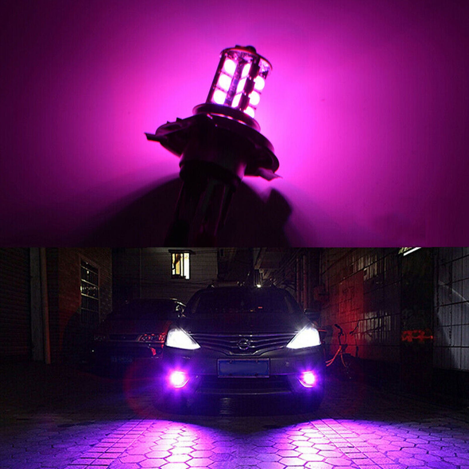 2x 9005 5050 LED 27 SMD RGB Car Headlight Fog Light Lamp Bulb + Remote Control