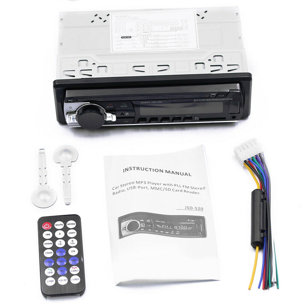 12V USB: 2.0 car radio MP3 player digital media receiver, handsfree phone,