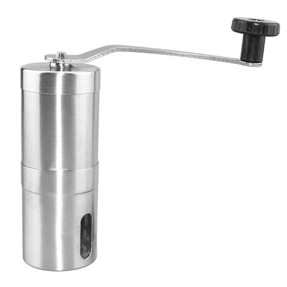 Stainless Steel Manual Coffee Grinder Maker Coffee Bean Grinding Machine @