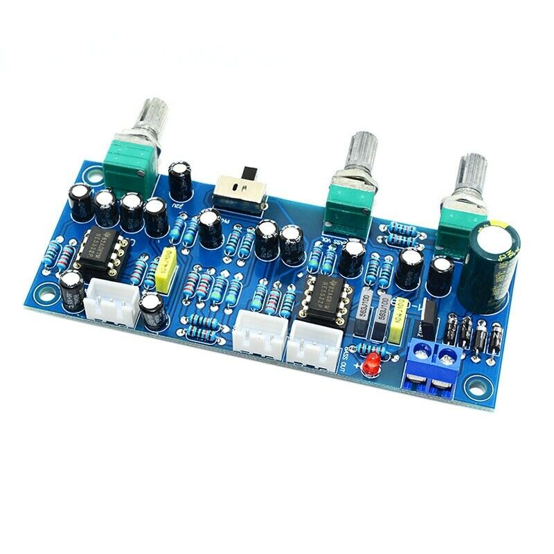 2.1 Channel Subwoofer Preamp Board Low Pass Filter Pre-Amp Amplifier Board Ne5X1
