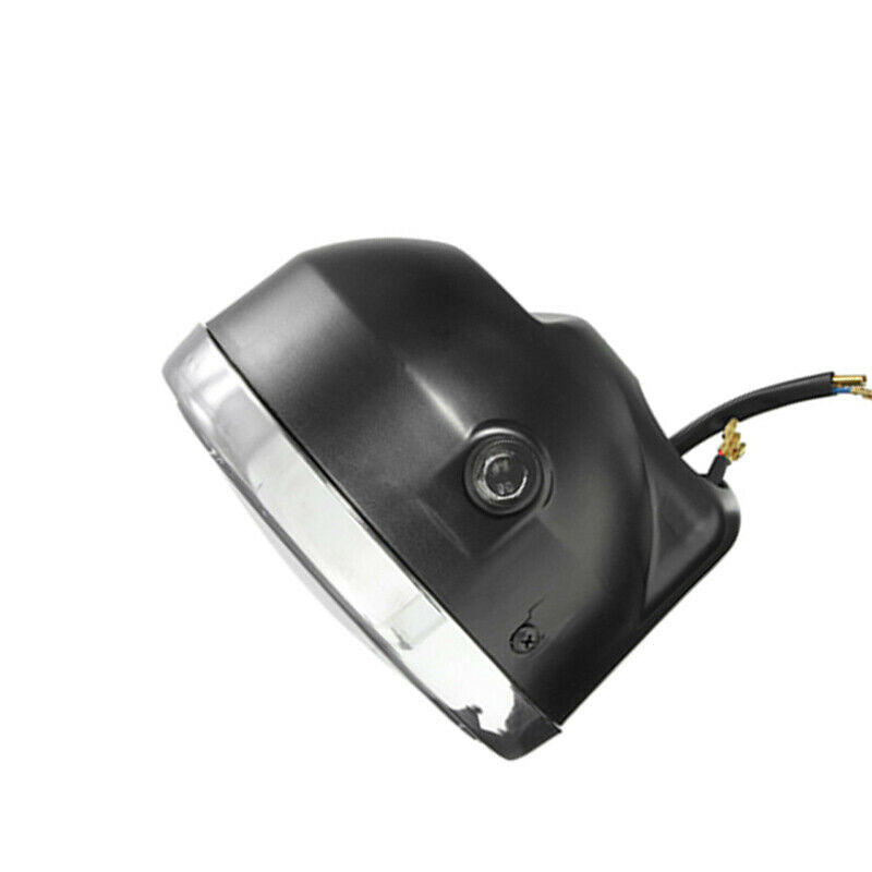 8" Cafe Racer Motorcycle Scooter Headlight Amber LED Turn Signal Light Lamp 12V