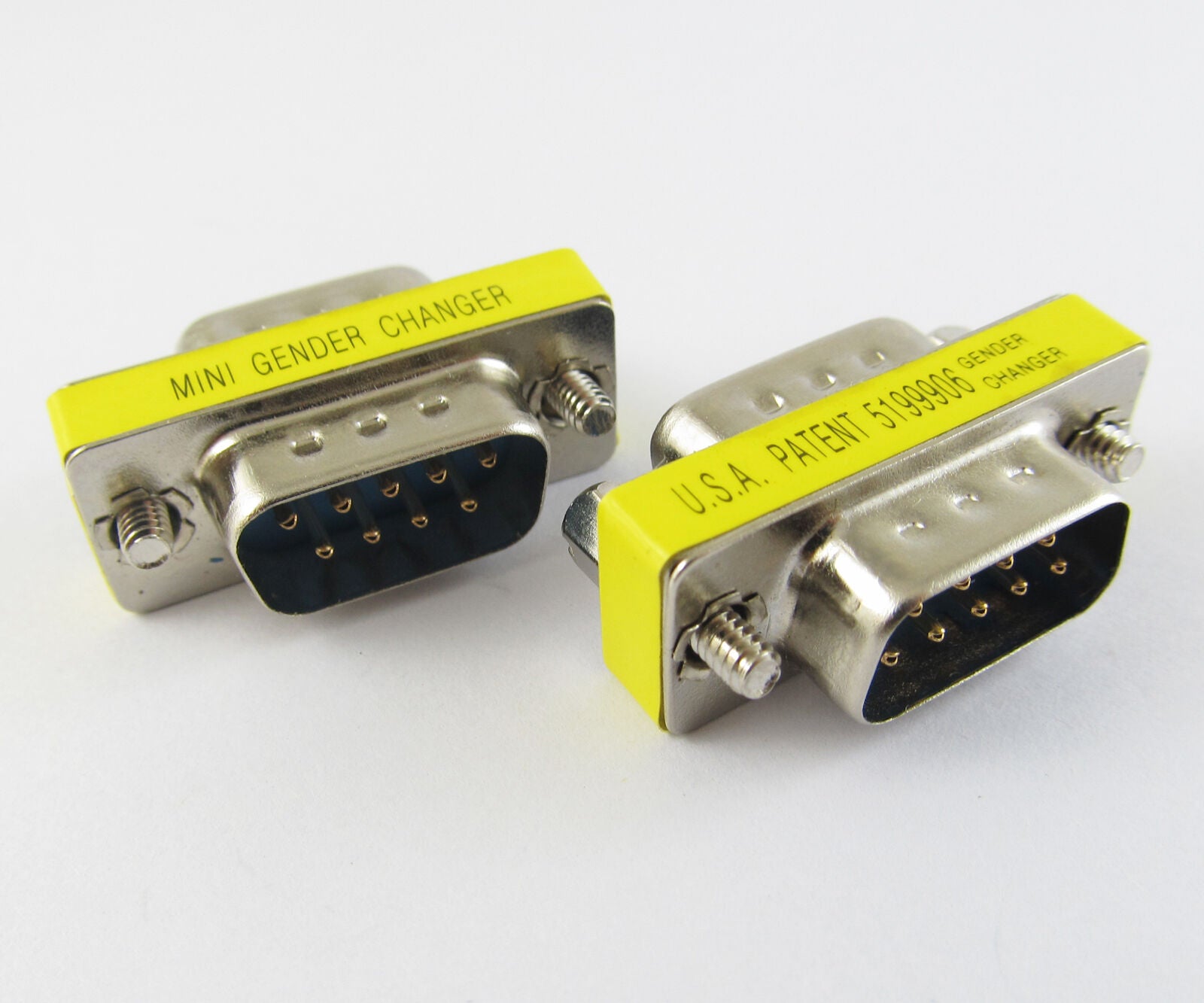 5pcs New RS-232 DB9 9-pin Male to D-Sub Male Plug Serial Mini Gender Changer