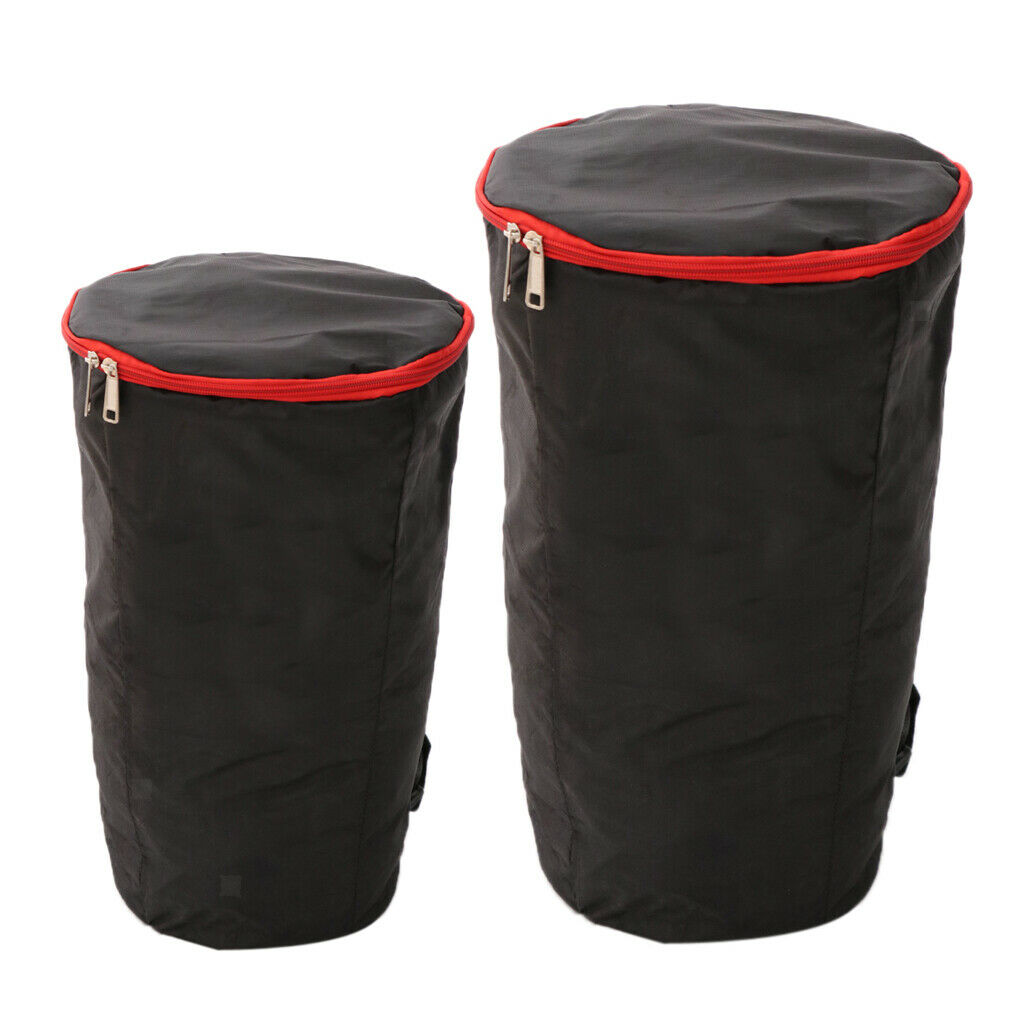 Black Padded Djembe Drum Carry Case Gig Bag for Percussion Instrument Parts