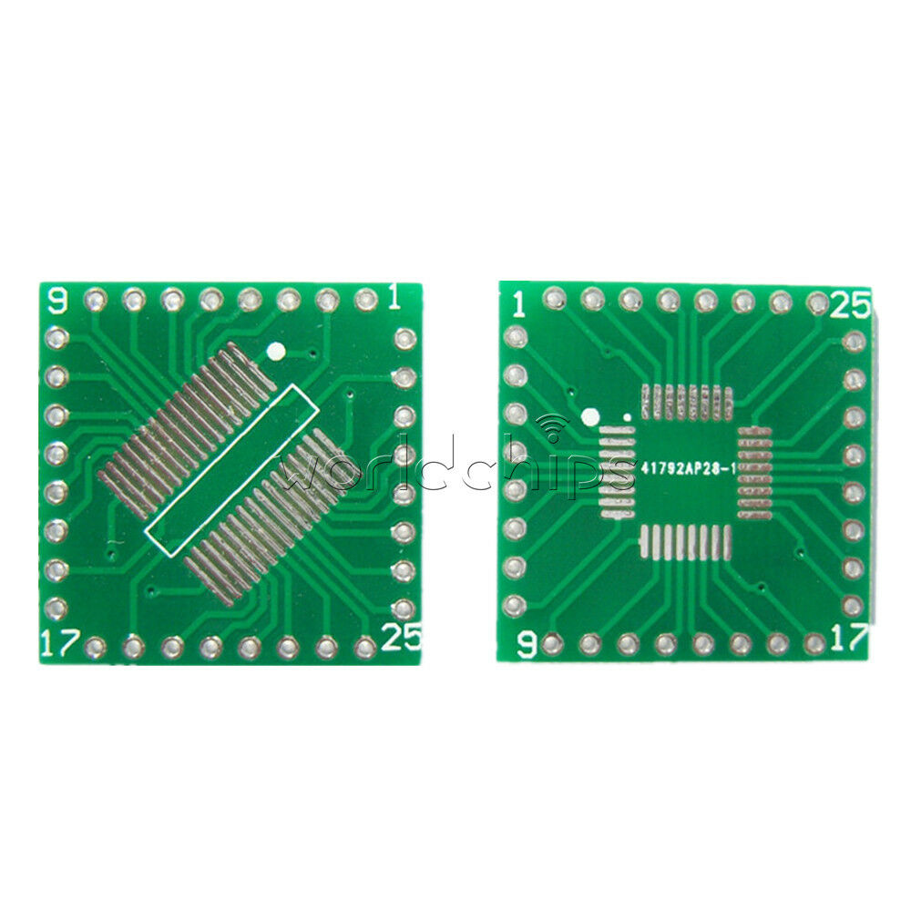 10PCS New QFP/TQFP/LQFP/FQFP/SOP/SSOP32 to DIP Adapter PCB Board Converter