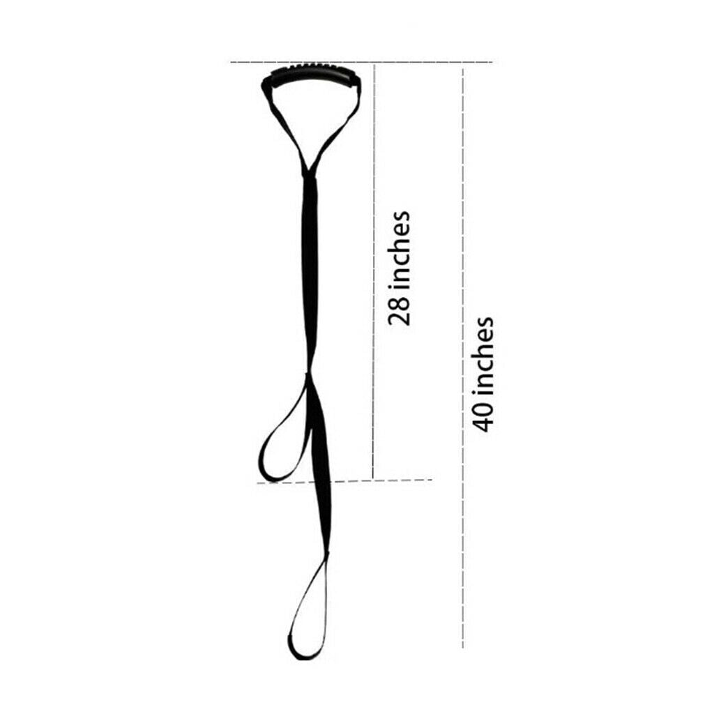 Nylon Kayak Stand Up Strap Drag Handles Boat Dragging Accessories Black