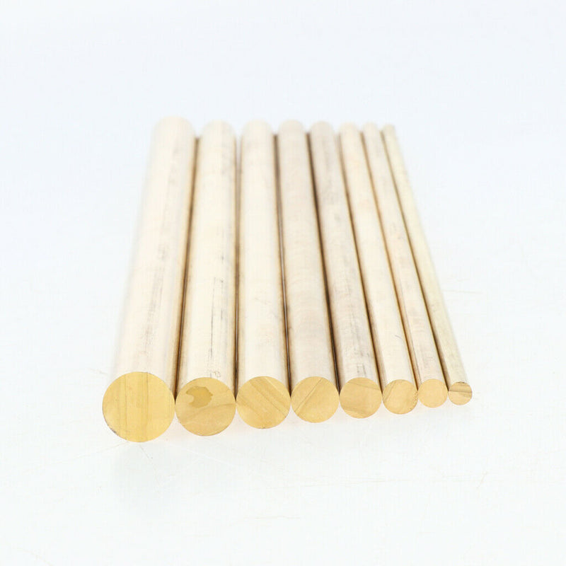 4mm Solid Brass Round Bar, 10 inch/25cm, Abrasion-Resistant