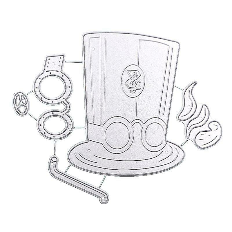 Magical Hat Mage Die Cuts Embossing Border Edge Metal Cutting for DIY Decoration