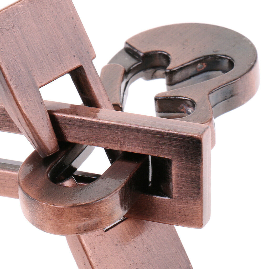 Creative Alloy Key Lock Puzzle Metal Brain Teaser Keys Puzzles for Trick