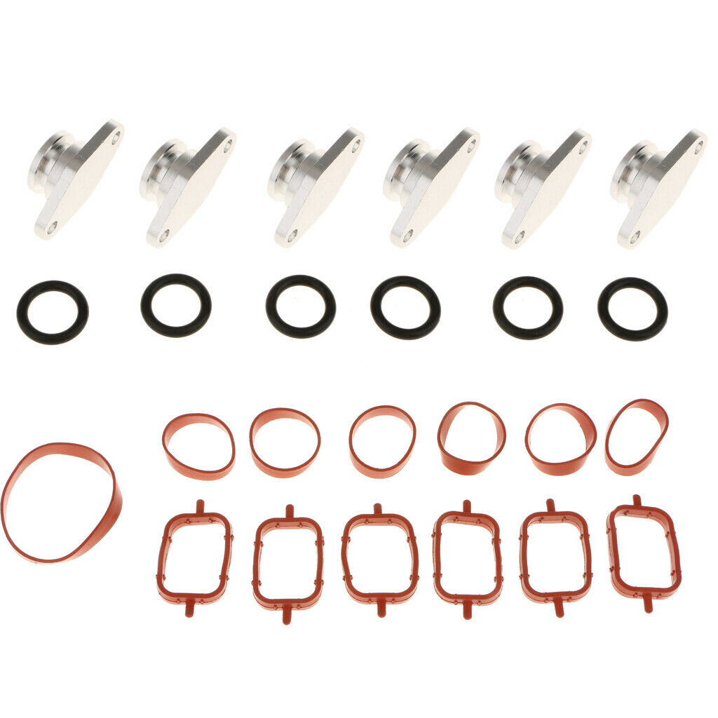 6 Pieces 22mm Swirl Flap Blanking Bungs Gasket Kits for BMW E60 E61 E90 E91