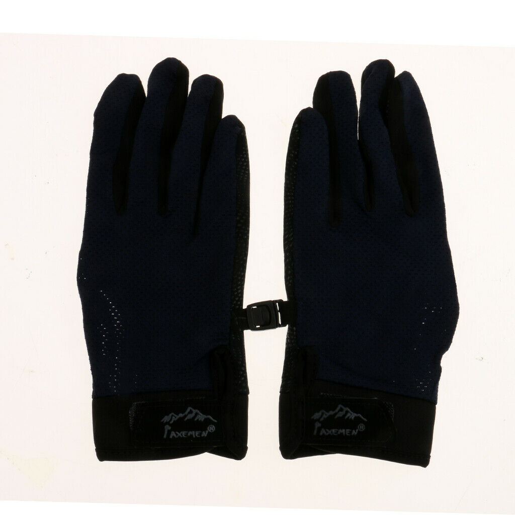 Non-slip Touch Screen Gloves Outdoor Cycling Hiking Climbing Gloves M Blue
