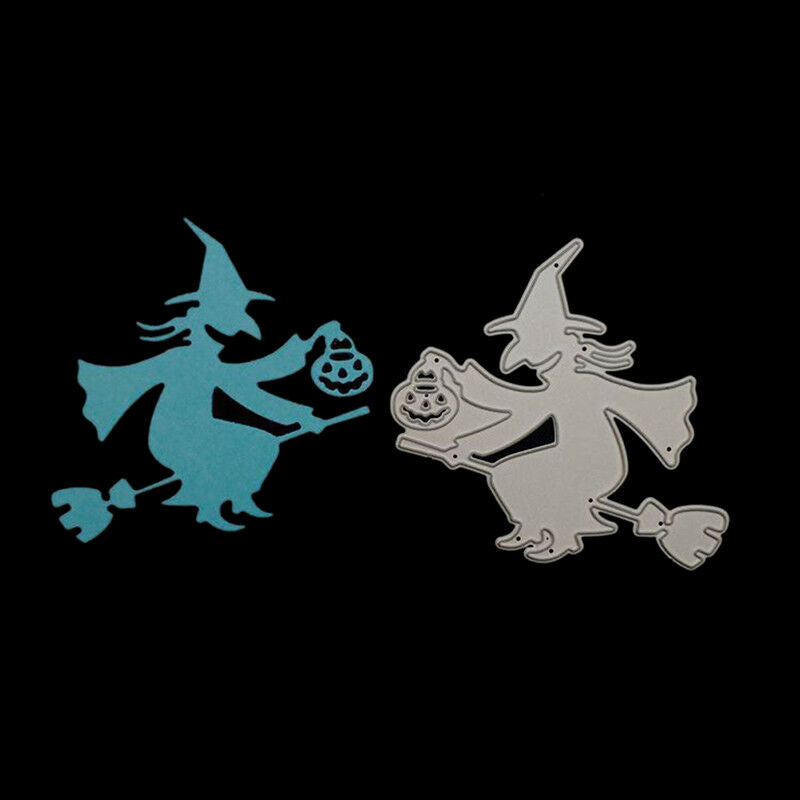 halloween magic broom metal cutting dies stencil scrapbook albumembossing.l8